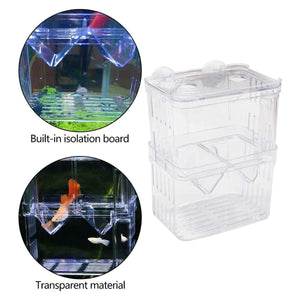 Transparent Guppy Breeding Box for Aquarium Fish Breeding and Isolation