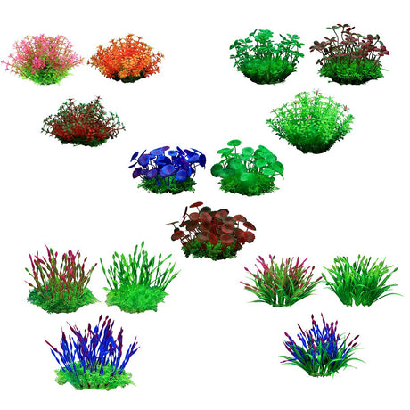 Vibrant Artificial Underwater Plants for Aquariums