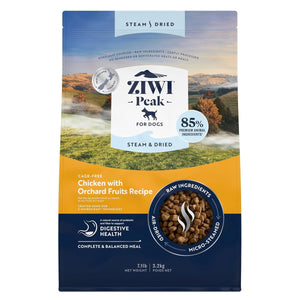 Ziwi Peak Steam Dried Dog Food Chicken with Orchard Fruits 1.5kg/3.2kg