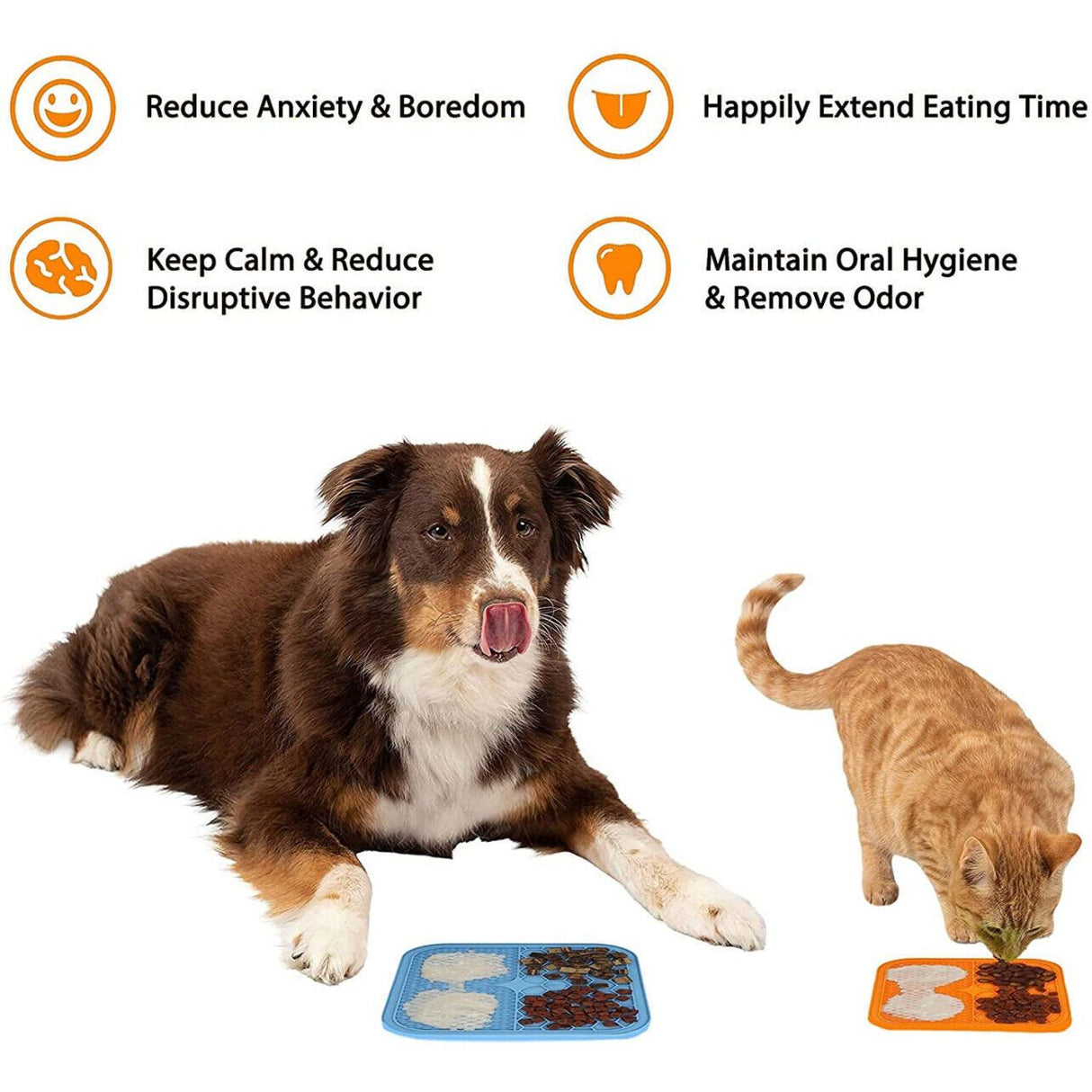 Silicone Pet Feeding Mat Slow Food Pads Dog Licking Pad Dispenser Plate