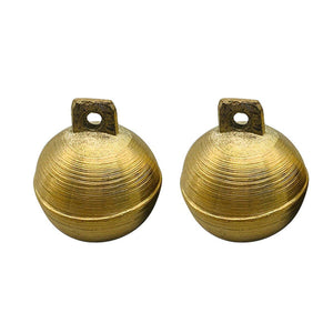 2PCS Durable Brass Animal Bells Loud Tracking Bells for Cows Dogs & Pets