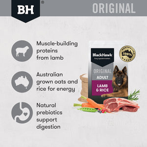 Black Hawk Lamb and Rice Dog Food for Adult Dogs