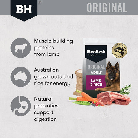 Black Hawk Lamb and Rice Dog Food for Adult Dogs