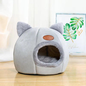 Cat Warm Cozy Pet Bed Indoor Cat Litter House for Cold Weather