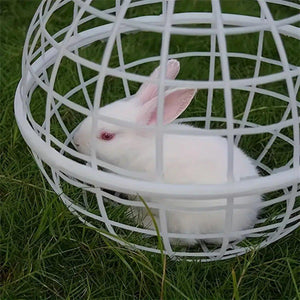 2pcs Durable Rabbit Cages with Rollable Design for Small Pets