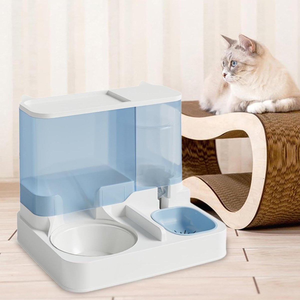 Automatic Cat Feeder & Water Dispenser Ergonomic Design for Comfort