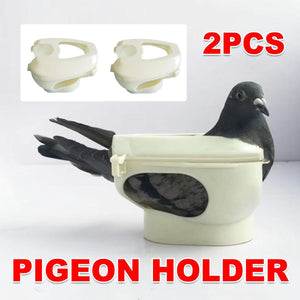 2X Practical Plastic Racing Pigeon Holder Fixed Frame Rack Bird Medicine Feeder