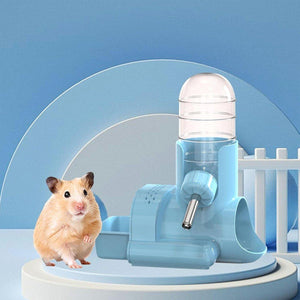 3-in-1 Pet Water Bottle - Hamster Food Bowl and Shelter