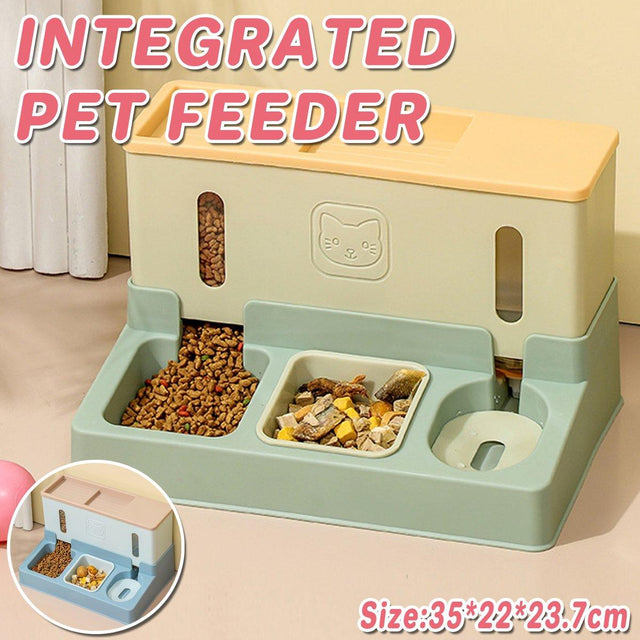 Automatic Pet Feeder and Water Dispenser for Cats and Dogs