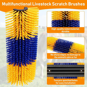 Multifunctional Livestock Brush Nylon Bristles for Horses, Cows & Goats