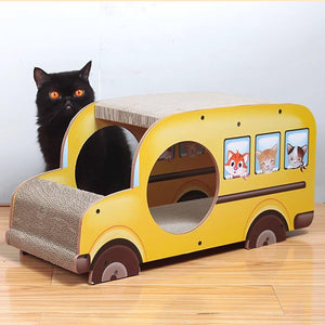 Interactive Car-Shaped Cat Scratching Board for Active Cats