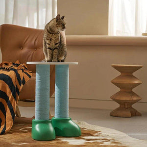 Makesure Boot-Shaped Cat Scratcher Multi-Functional Cat Bed & Side Table