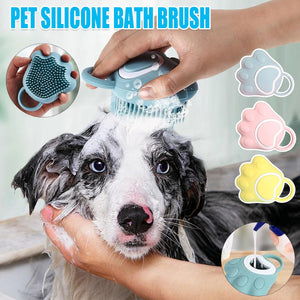 Multifunctional Silicone Pet Bath Brush For Dogs and Cats