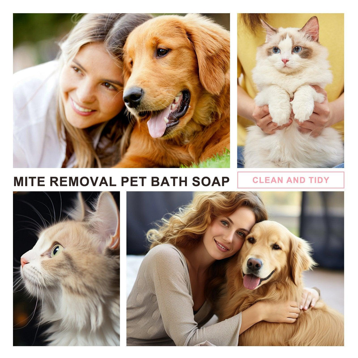 Pet Soap Relieve Skin Itching For Dogs And Cats Soft Hair Care