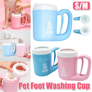 Portable Pet Foot Washing Cup 360° Silicone Paw Cleaner for Cats & Dogs