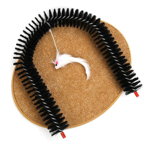 Arch Cat Scrub Brush Pet Grooming Toy Self Groomer Tickle Device for Cats