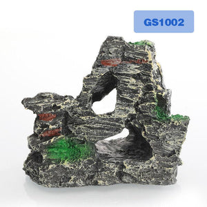 Fish Tank Mountains View Rockery Cave Ornament Aquarium Decoration