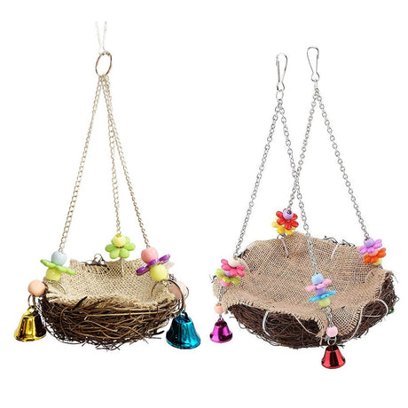 Small and Medium-Sized Bird Swing Toy Parrot Rattan Nest