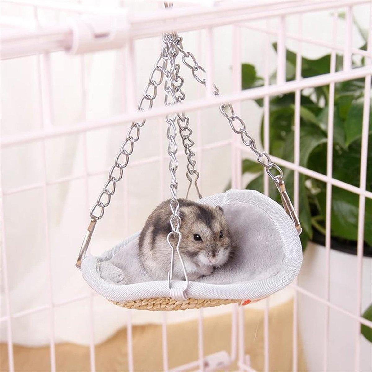 Reversible Hanging Hamster Toy Hammock for All Seasons