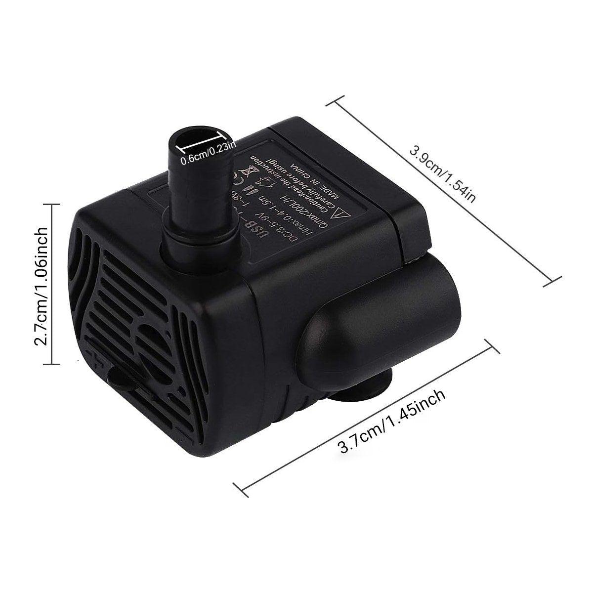 USB-1020 5V Mini Water Pump for Fish Tank Plant Growing DC Micro Water Pump