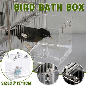 Acrylic Bird Bath Tub Durable Compact & Easy-to-Clean Design