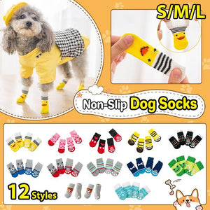 Dog Socks Non-Slip Grip Slip Anti-Skid S M L - Puppy Cat Pet Shoes Slippers