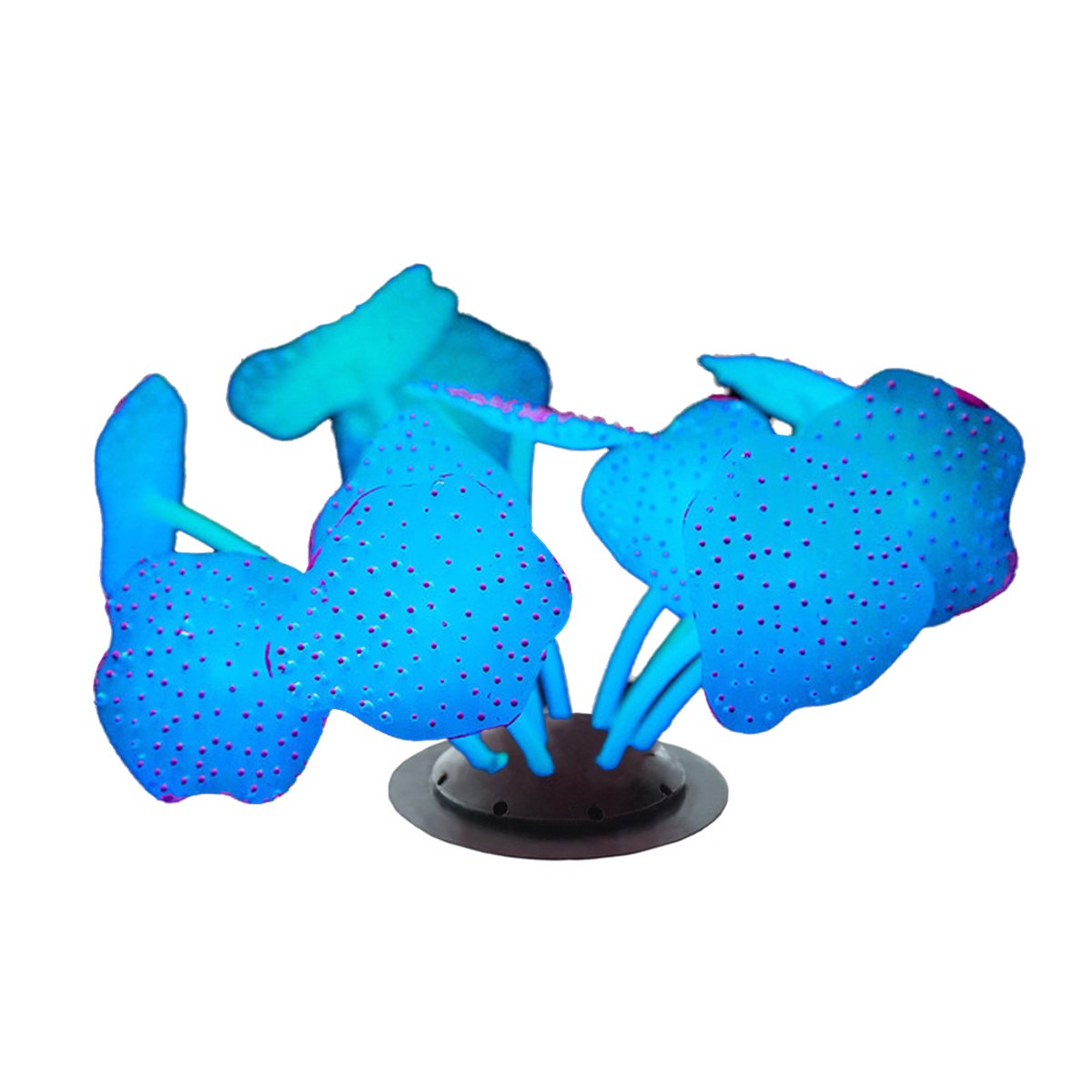 11 Leaf Silicone Artificial Fish Tank Aquarium Coral Plant Decoration