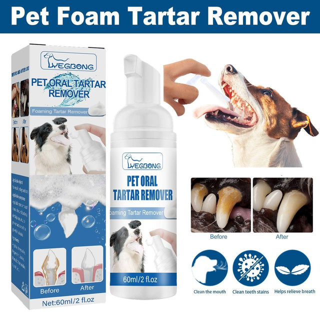 Pet Oral Foam – Gentle Dental Care for Dogs with Mint & Tartar Remover for Dogs