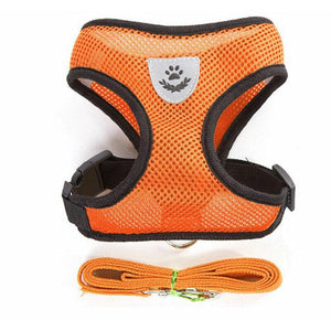 Adjustable Breathable Mesh Cat Harness Vest