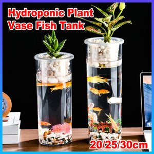 Hydroponic Plant Vase Fish Tank for Home Decor