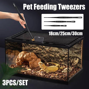 Pet Feeding Tweezers Set