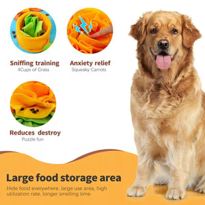 Interactive Pet Sniff Mat Dog Slow Feeder Toy Anti Choke Training Food Bowl Mat