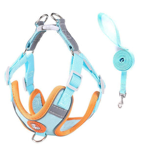 Dog Harness Cat Lead Puppy Leash Vest Mesh Breathe Adjustable Braces Small Pet