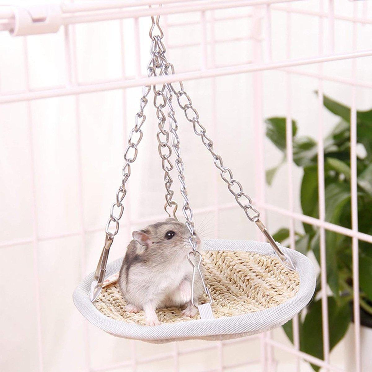 Reversible Hanging Hamster Toy Hammock for All Seasons