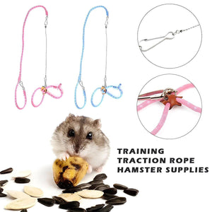 Adjustable Hamster Harness Set – Secure & Comfortable Pet Walking Gear