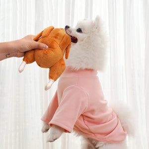 Durable Roast Chicken Plush Dog Toy with Squeaker Fun for All Dogs