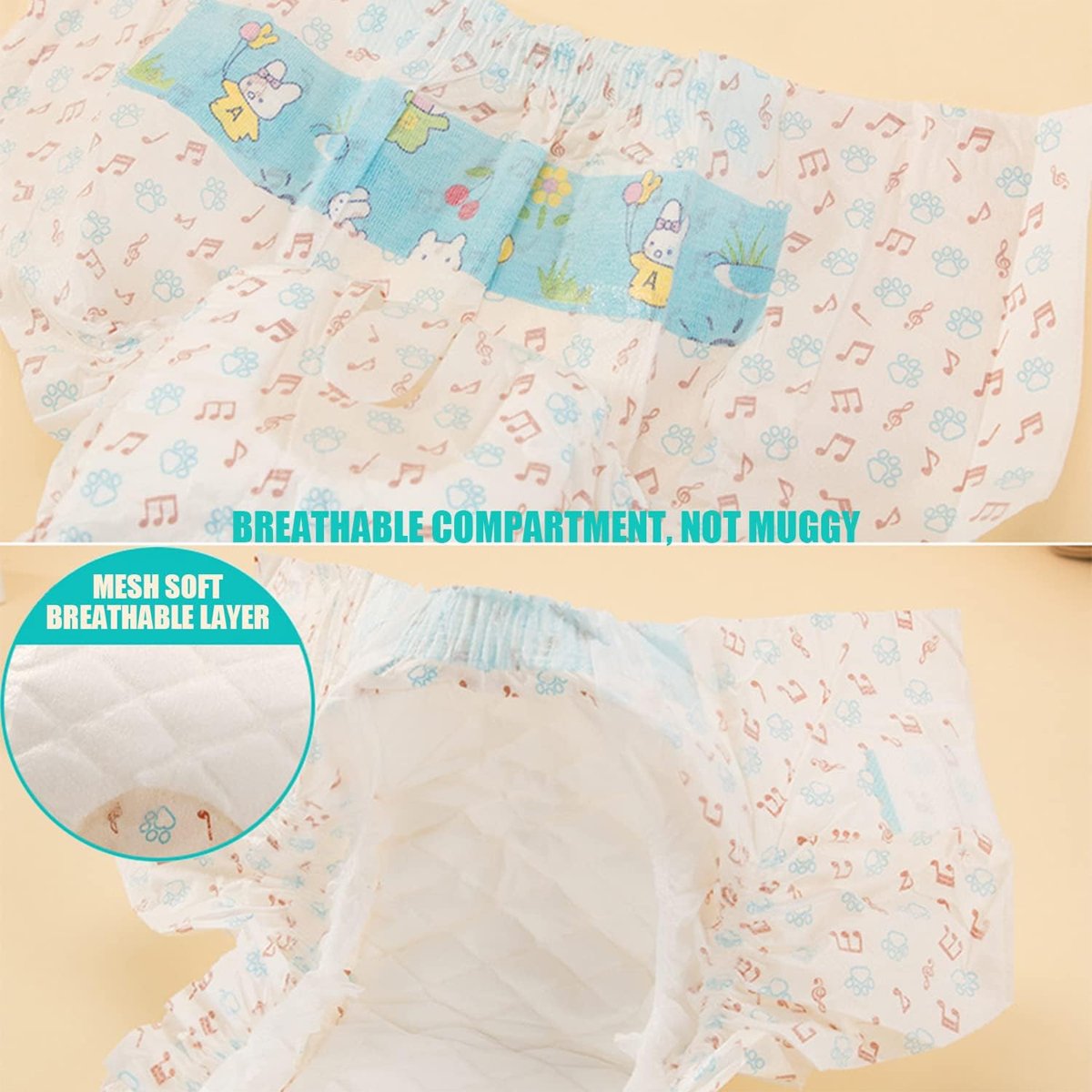 Dog Pet Diaper Physiological Pants Safety Underwear for Puppy Incontinence