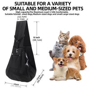 Portable Pet Carrier Dog Cat Sling Bag Travel Pet Backpack Tote