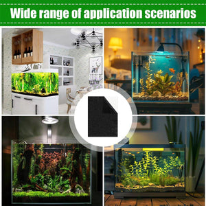 10PCS Black Aquarium Background Sticker Waterproof Fish Tank Film