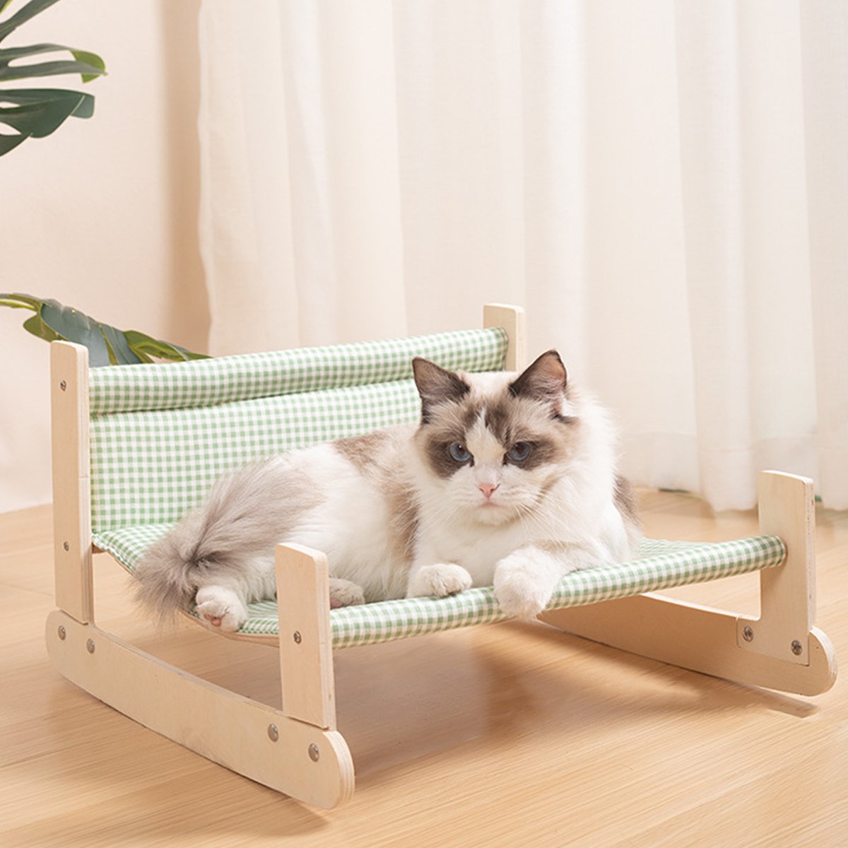 Fabric Cat Lounger Swing Bed Washable Cat Hammock