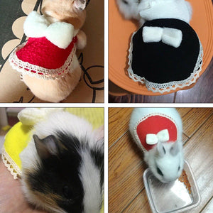 Multi-coloured Bow Hamster Clothes Cute Mini Pet Outfits for Small Squirrel Pets