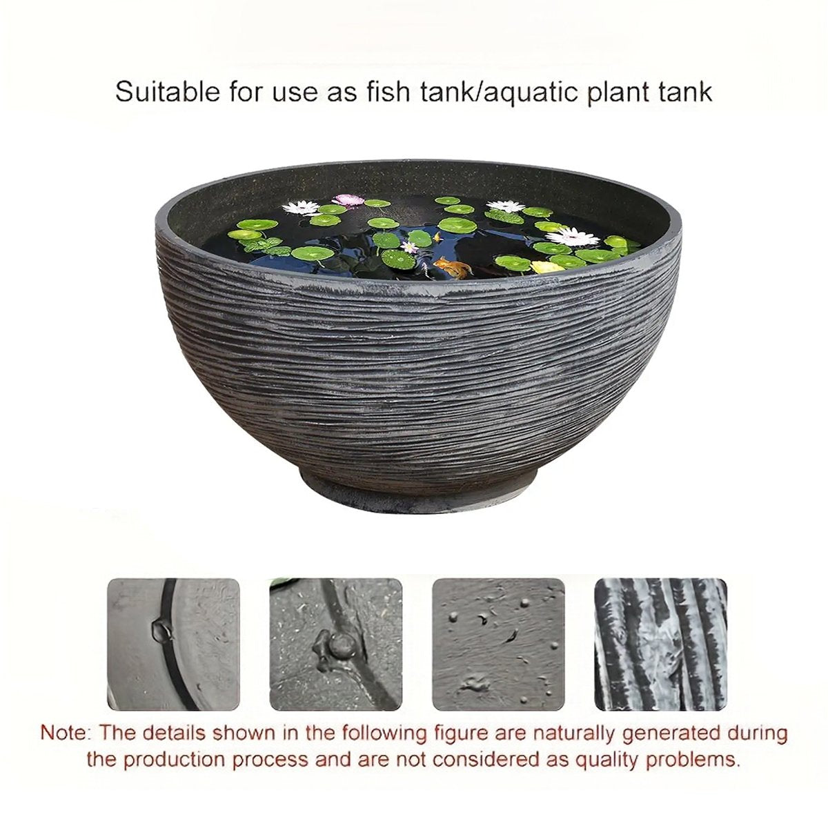 Ancient-Style Resin Fish Tank Bowl