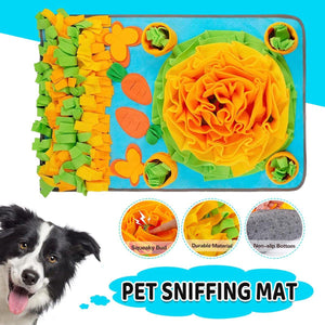 Interactive Pet Sniff Mat Dog Slow Feeder Toy Anti Choke Training Food Bowl Mat