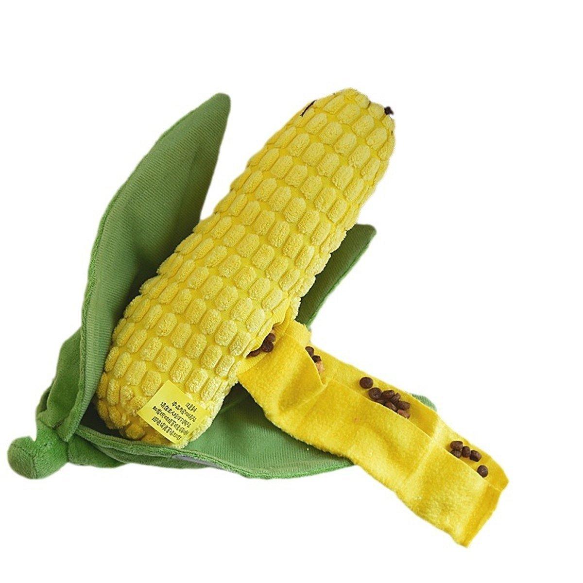 Bark Box Super Chewer Corn to Run Yellow & Green Chew Dog Toy