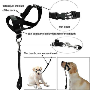 Dog Training Head Collar Halter Stop Pulling Training Tool Harness