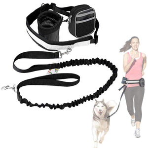 Pet Running Sports Traction Suit Belt Waist Pack Multi-color Reflective Traction Rope Collar Plus Belt