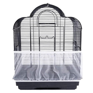 Shell Skirt Mesh Cover Pet Bird Cage Guard Nylon Net Seed Catcher