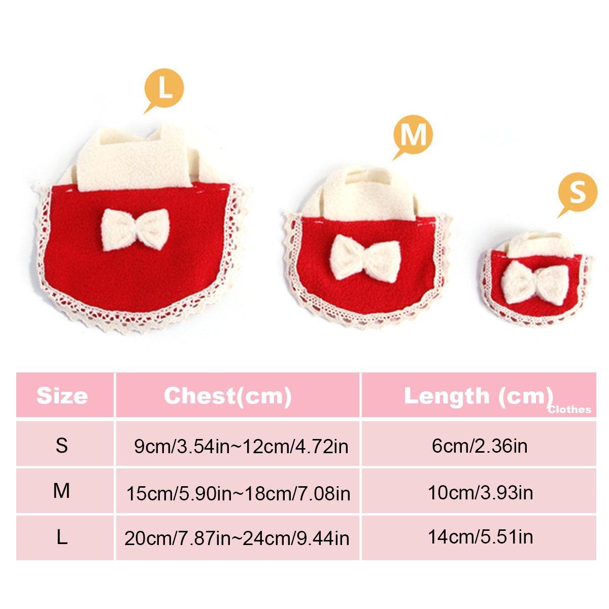 Multi-coloured Bow Hamster Clothes Cute Mini Pet Outfits for Small Squirrel Pets