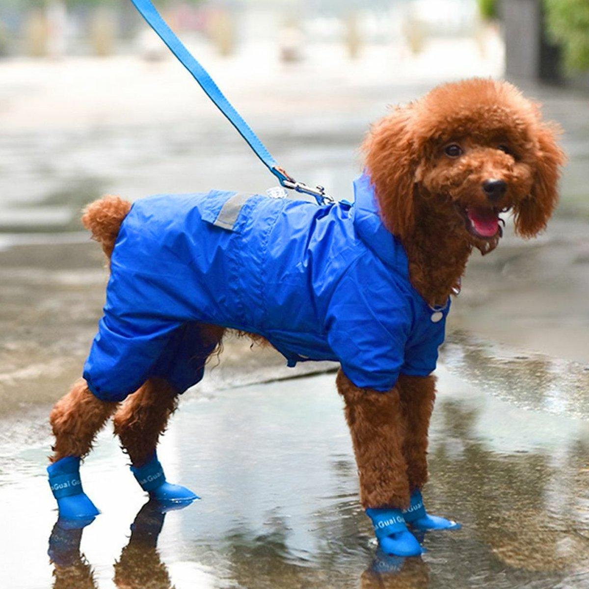 Cartoon Boots Pet Rain Boots Waterproof Non-slip Wear-resistant Dog Shoes