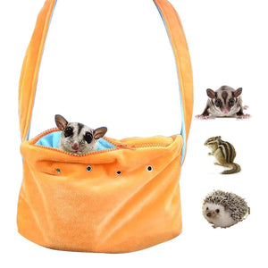 Guinea Pig Hamster Carry Pouch Carrier Bag Warm Travel Bag for Small Animal Pet